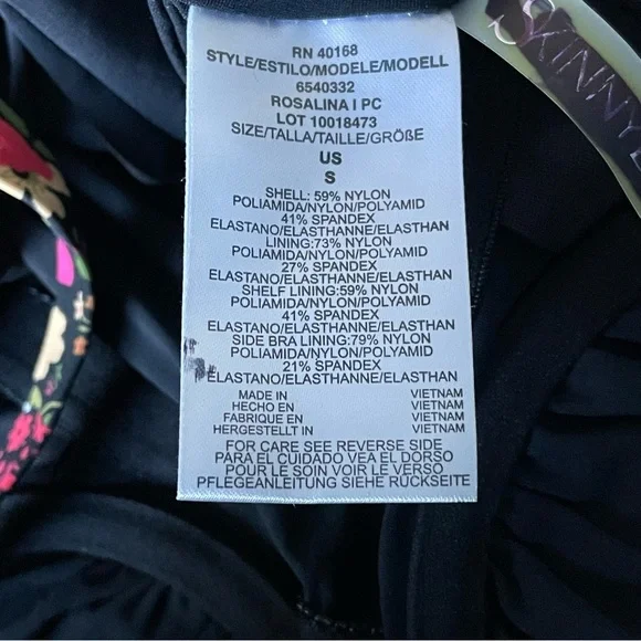 New! Skinny Dippers Jellyroll Rosalina Floral One Piece Swimsuit 35119 - Picture 11 of 12